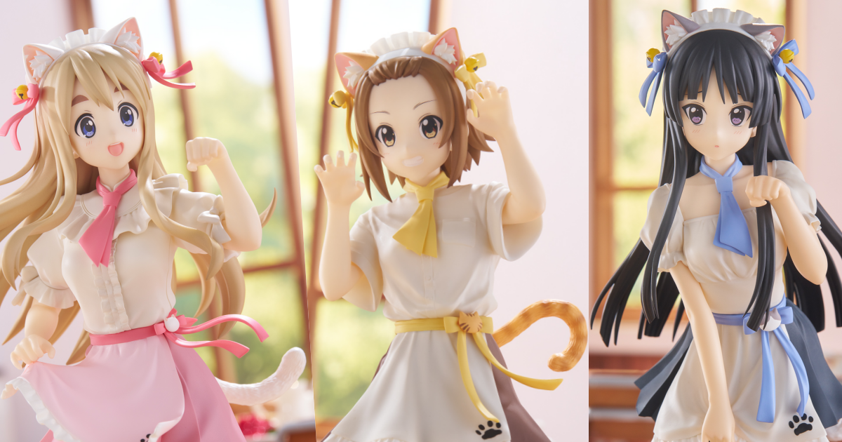 FuRyu景品『Trio-Try-iT《K-ON！輕音部》田井中律／秋山澪／琴吹紬』貓娘女僕造型先行公開！
