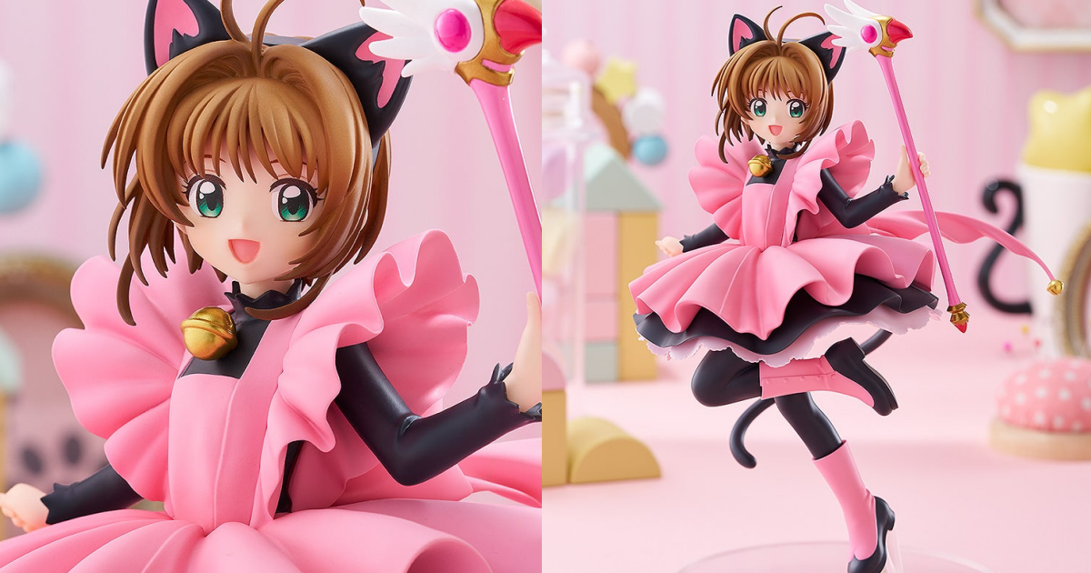 POP UP PARADE『《庫洛魔法使》木之本櫻 黑貓風戰鬥服Ver. L size』人氣的貓咪戰衣立體化！