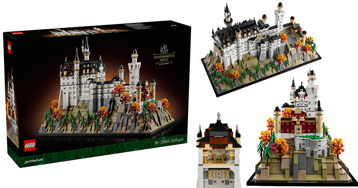LEGO 21063 建築系列「新天鵝堡」（Neuschwanstein Castle）座落德國境內的夢幻城堡精美樂高化！
