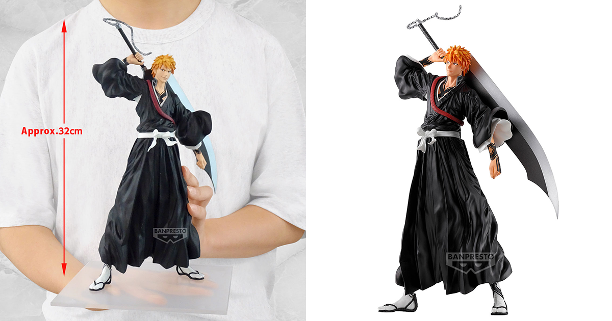 BANPRESTO Grandista《BLEACH》黑崎一護 立體人形 全高 32 公分的大魄力尺寸！