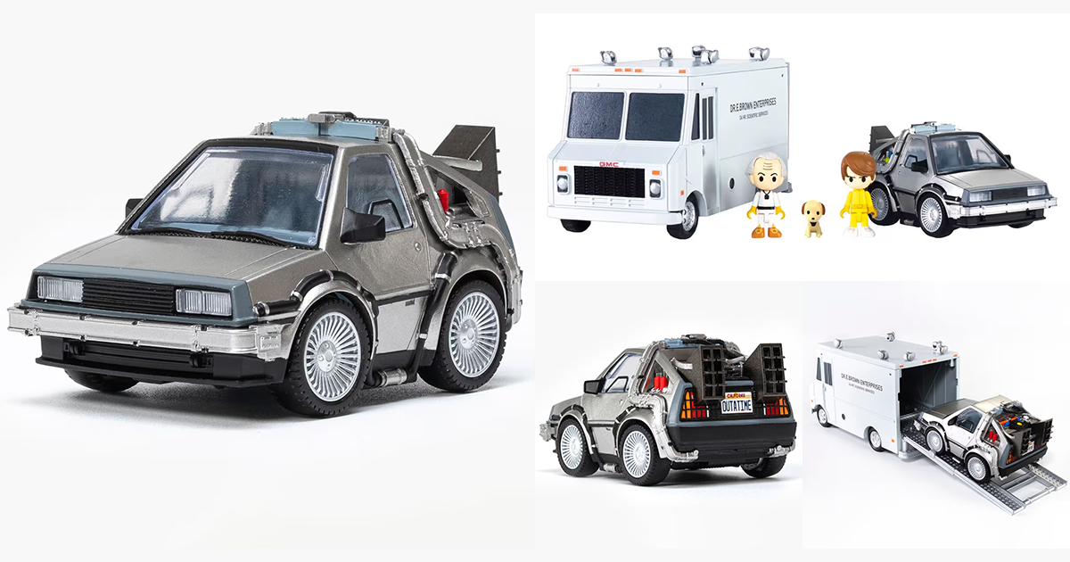 T-SPARK Q VILLAGE 系列推出《回到未來》新作！高造型密度的短小時光車、還能把人偶放進去駕駛