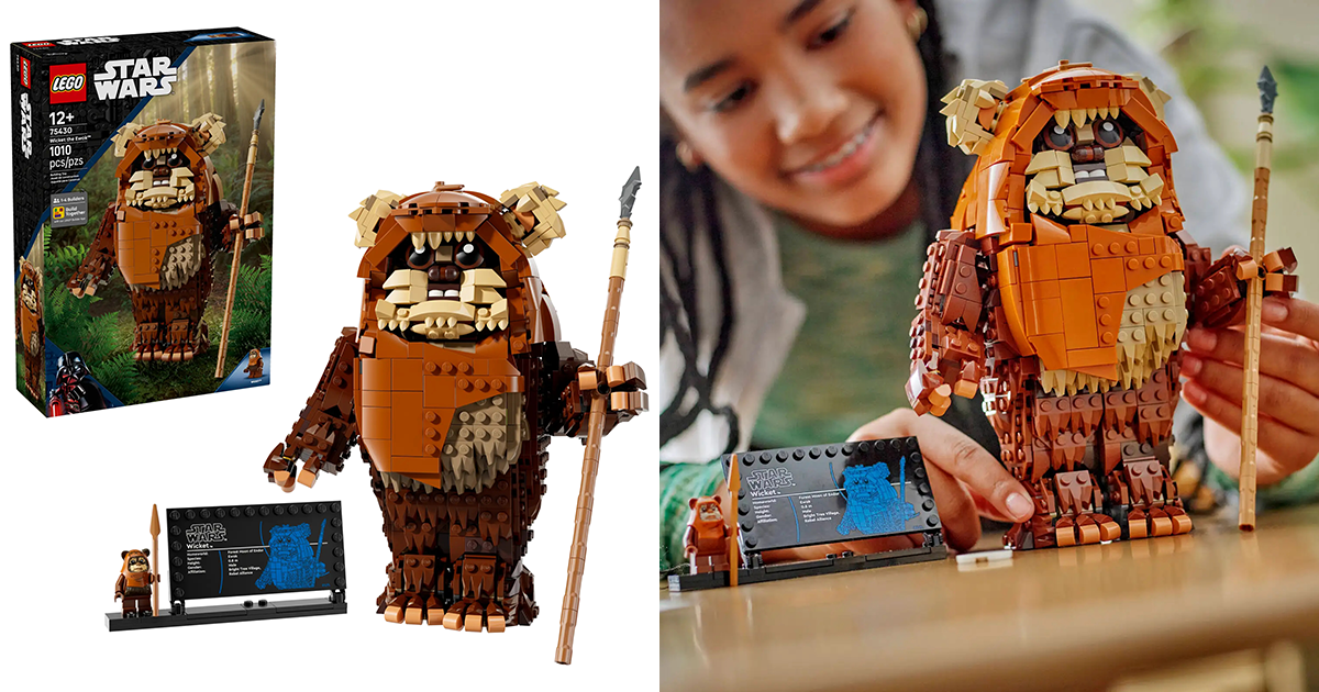LEGO 75430《星際大戰》伊娃族威奇（Wicket the Ewok）親手拼搭 23 公分高的毛茸茸小夥伴！