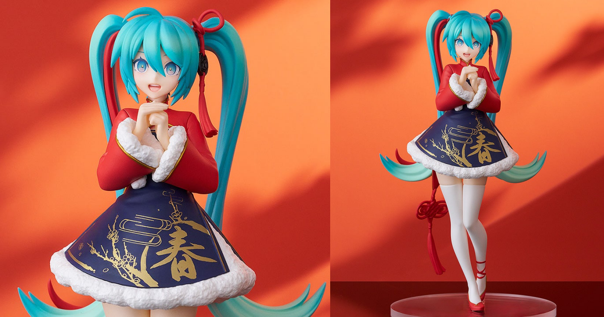 GSC POP UP PARADE『初音未來 Sour式 春節Ver.』無比例塗裝完成品，年味滿滿的春節造型！