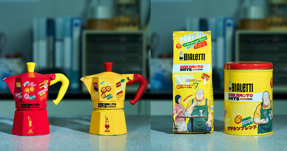 Bialetti ✕《SAKAMOTO DAYS 坂本日常》聯名摩卡壺&咖啡用品  讓你享受殺手氣氛的悠閒時光