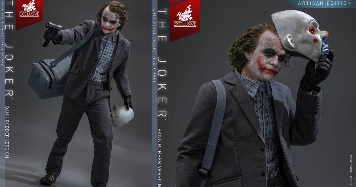 Hot Toys 限定「《黑暗騎士》三部曲 小丑 銀行劫匪 Ver. Artisan Edition」1/6 比例收藏級可動人偶