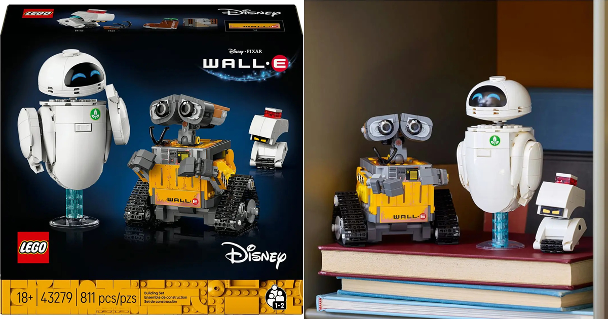 LEGO 43279 『瓦力 與 伊芙』情報公開！忠實重現皮克斯經典動畫《瓦力》的感動瞬間，9 月正式登場！