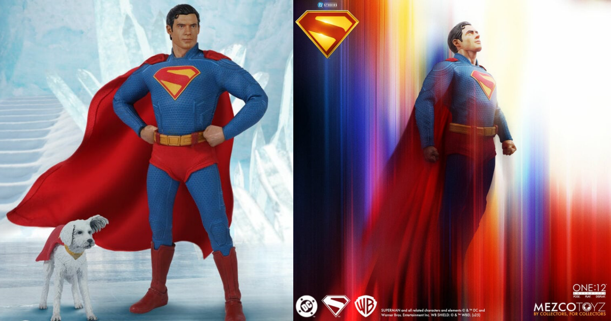 MEZCO TOYZ One:12 Collective「《超人》超人」1/12 比例可動人偶，布料材質細緻再現戰衣細節！