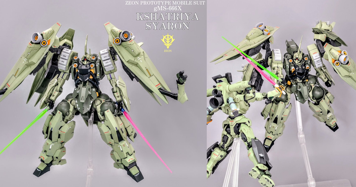 GBWC冠軍得主巧思「GQuuuuuuX 雪倫的薔薇.剎帝利」作品 居然是HG傑爾古格改出來的！