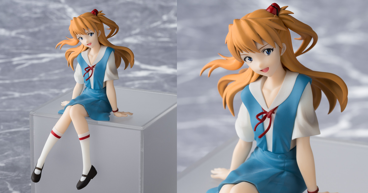 SEGA景品「《福音戰士新劇場版》式波·明日香·蘭格雷」坐姿模型，制服坐姿造型傲嬌登場！