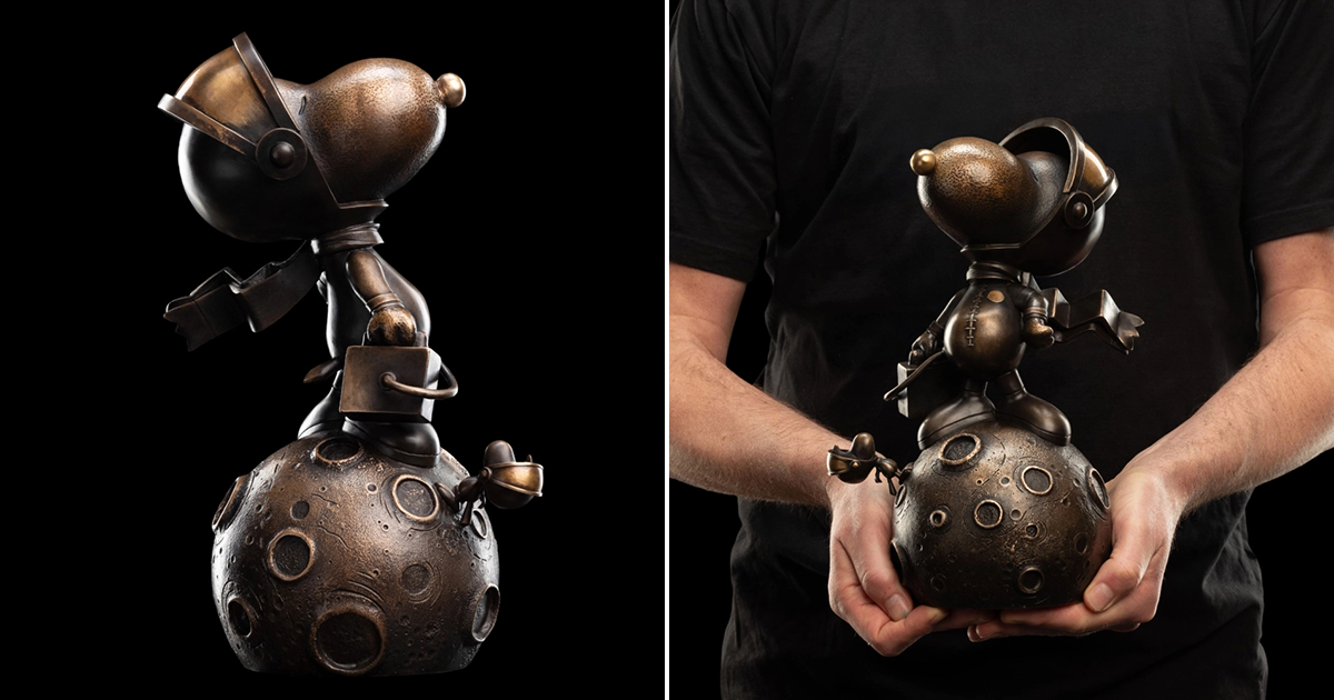 WETA「史努比：首位登月的米格魯」青銅雕像（SNOOPY: FIRST BEAGLE ON THE MOON）