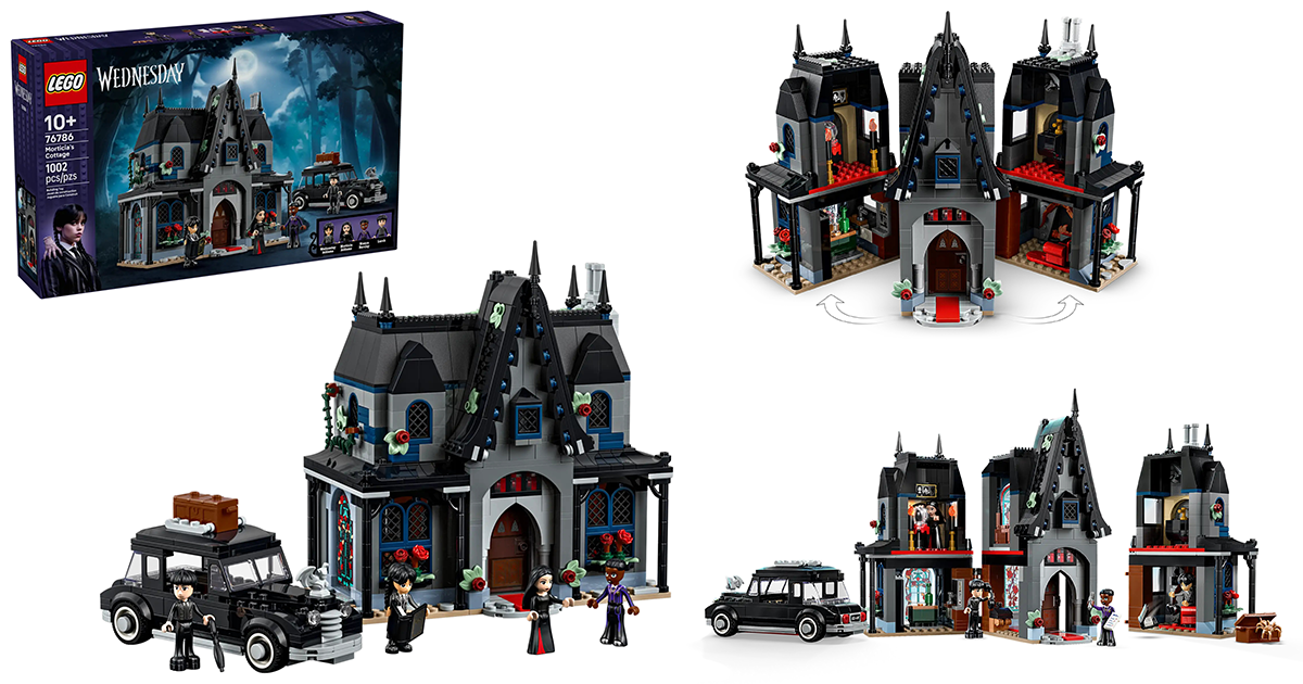 LEGO 76786《星期三》魔帝女的小屋（Morticia's Cottage）阿達一家的黑色汽車也好讚！