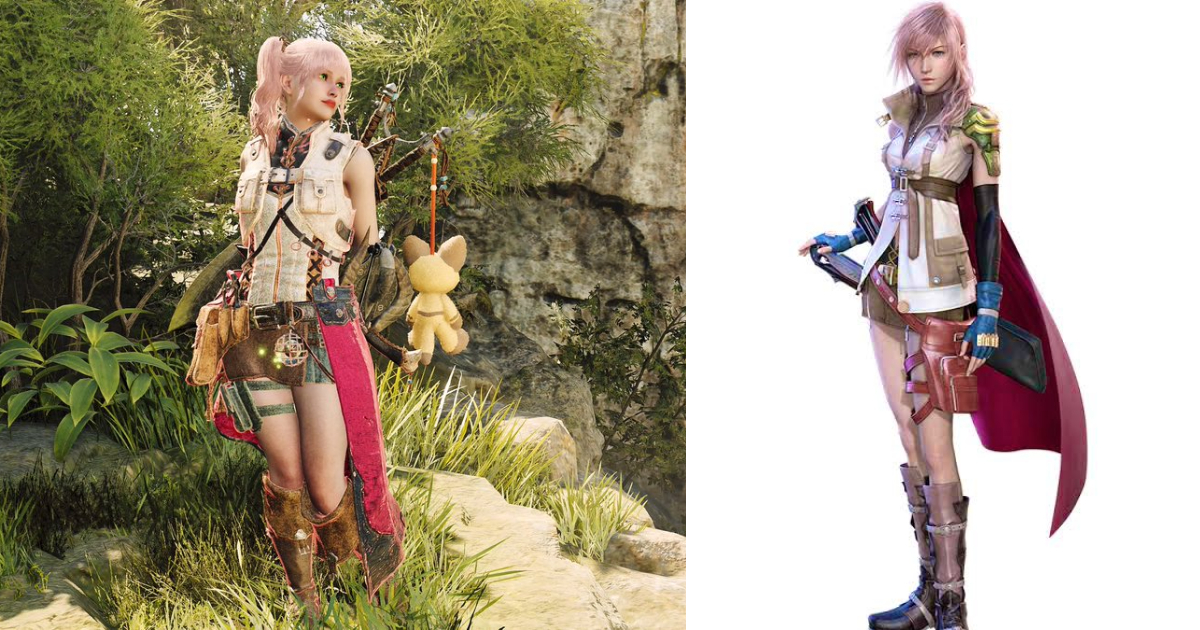 用《魔物獵人 荒野》神還原《FF13》雷光造型裝扮 服裝還原度受高度稱讚！