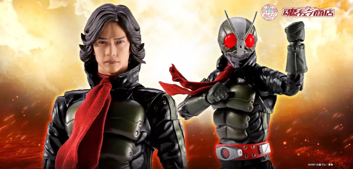 S.H.Figuarts 真骨彫製法『假面騎士2號/一文字隼人(假面騎士THE NEXT) 』細膩再現帥氣頭部造型、戰損痕跡！