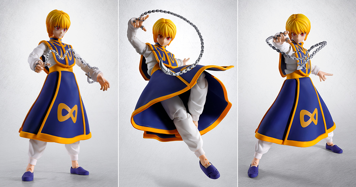 S.H.Figuarts《HUNTER×HUNTER》酷拉皮卡 可動人偶 窟盧塔族火紅眼＆具現化鎖鏈念能力再現！