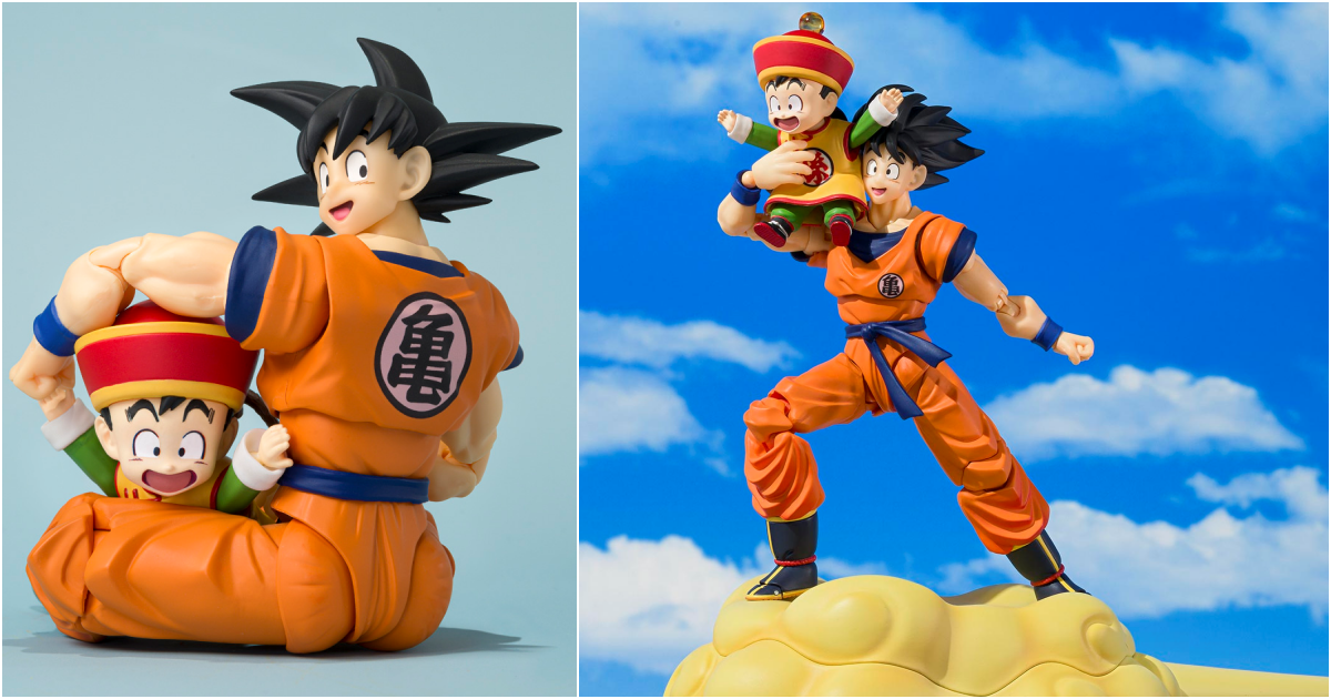 『S.H.Figuarts 孫悟空＆孫悟飯-幼年期-＆筋斗雲』重現父子遨遊天際的經典動畫片頭場景！