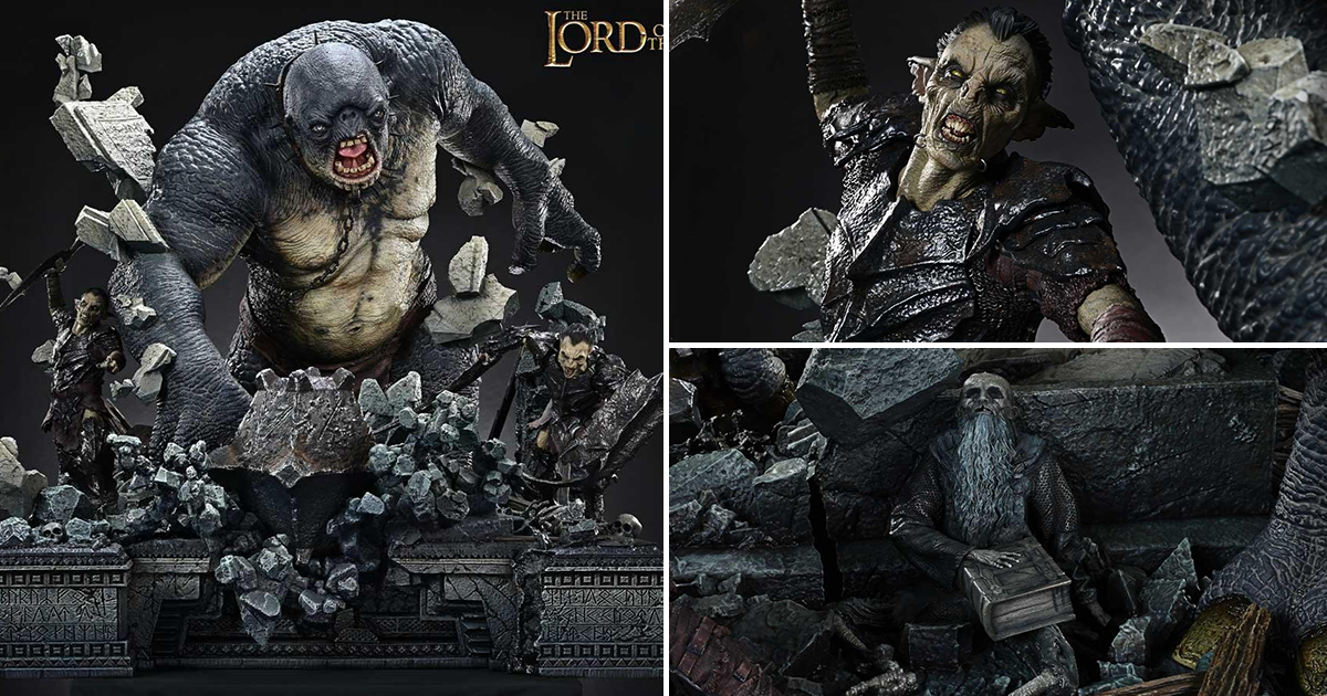 Prime 1 Studio《魔戒》洞穴食人妖 1/4 比例場景雕像特典版 潛伏在摩瑞亞的惡意、襲來！