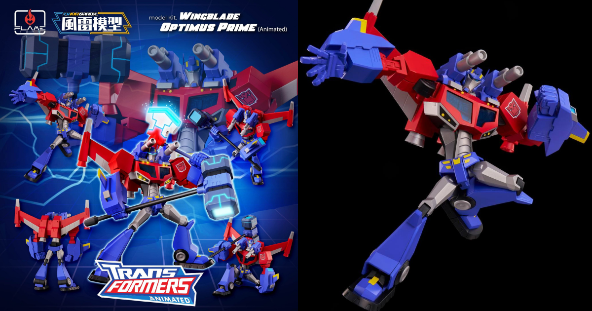Flame Toys 風雷模型「《變形金剛進化版》飛翼柯博文（動畫版）」組裝模型，決戰造型同步公開！