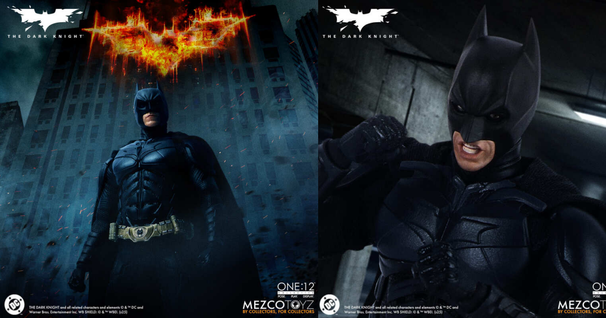 MEZCO TOYZ One:12 Collective「《黑暗騎士》蝙蝠俠」1/12 比例可動人偶，黑暗騎士震撼現身！
