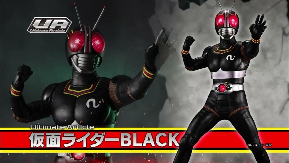 MEGAHOUSE Ultimate Article「假面騎士 BLACK」塗裝完成品，大尺寸與聲光效果再現經典變身場面！