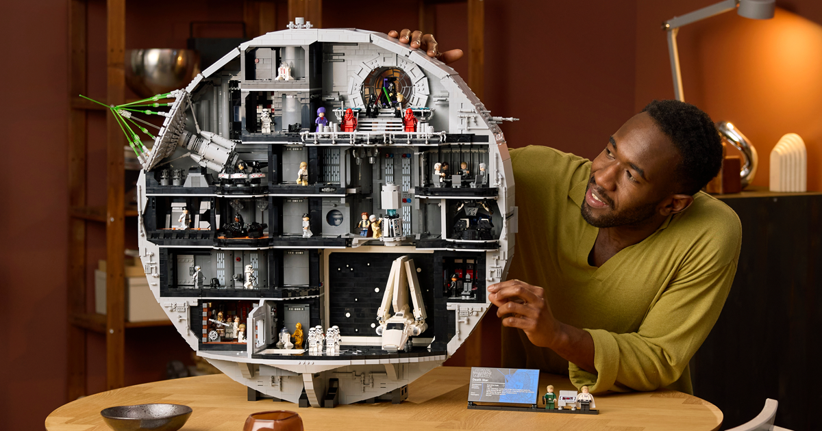 LEGO 75419 UCS “死星（Death Star）”震撼登場！ 史上最巨型 9,023 顆積木打造透明剖面結構，重現《星戰》經典場景