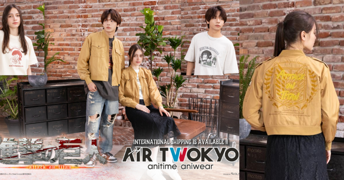AIR TWOKYO ✕《進擊的巨人》聯名服飾周邊 經典名場面融入品牌插畫特色！