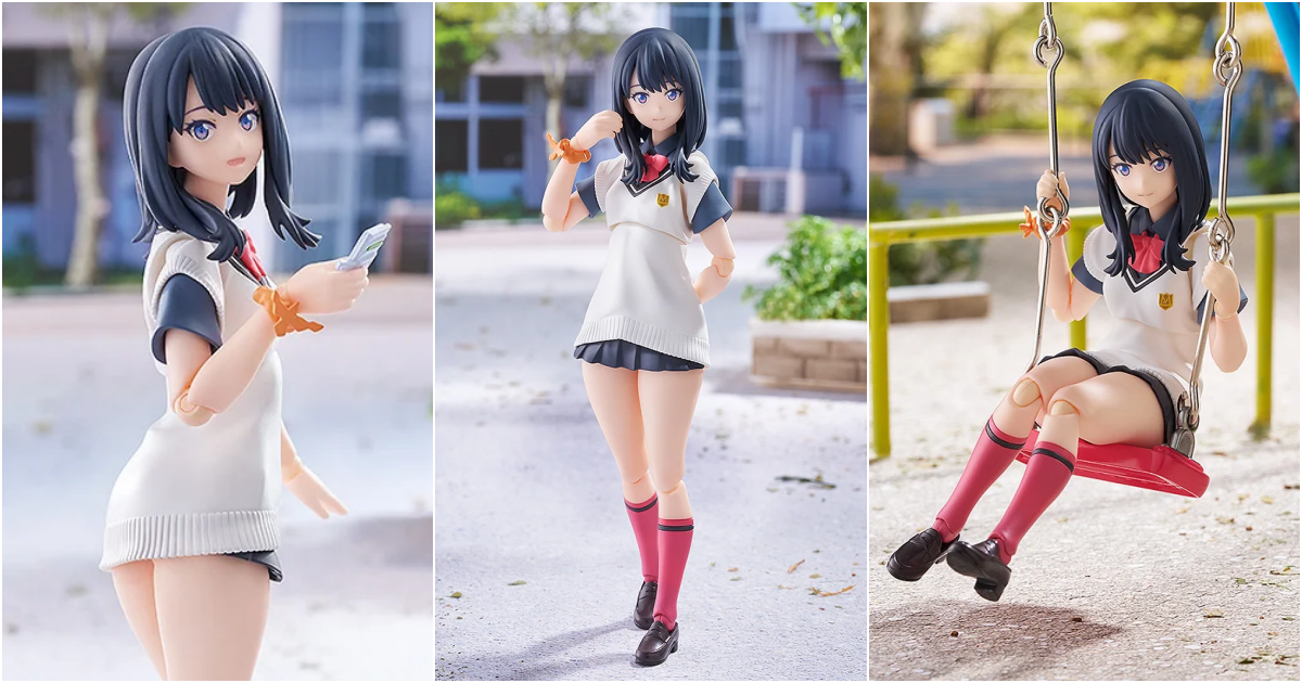 『figma 寶多六花 GRIDMAN UNIVERSE Ver.』新規造形再次登場！坐姿替換零件重現盪鞦韆情景