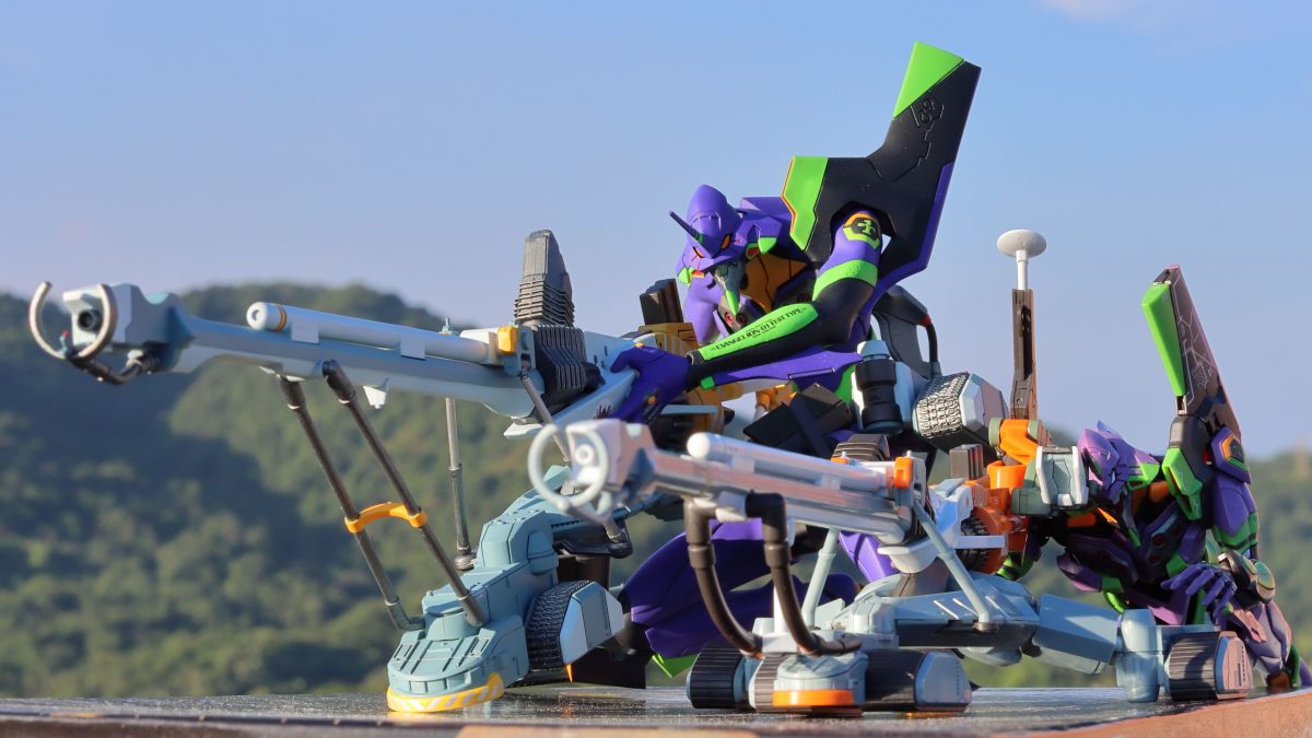 海洋堂 Artpla 初號機 屋島作戰 新世紀福音戰士 EVA 真嗣好長一管炮！