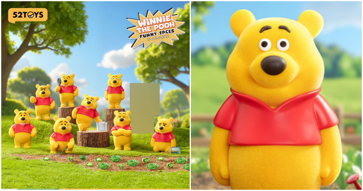 52TOYS『小熊維尼搞笑臉 Winnie the pooh FUNNY FACE』盒玩 熊有成竹、爆笑有BEAR來！