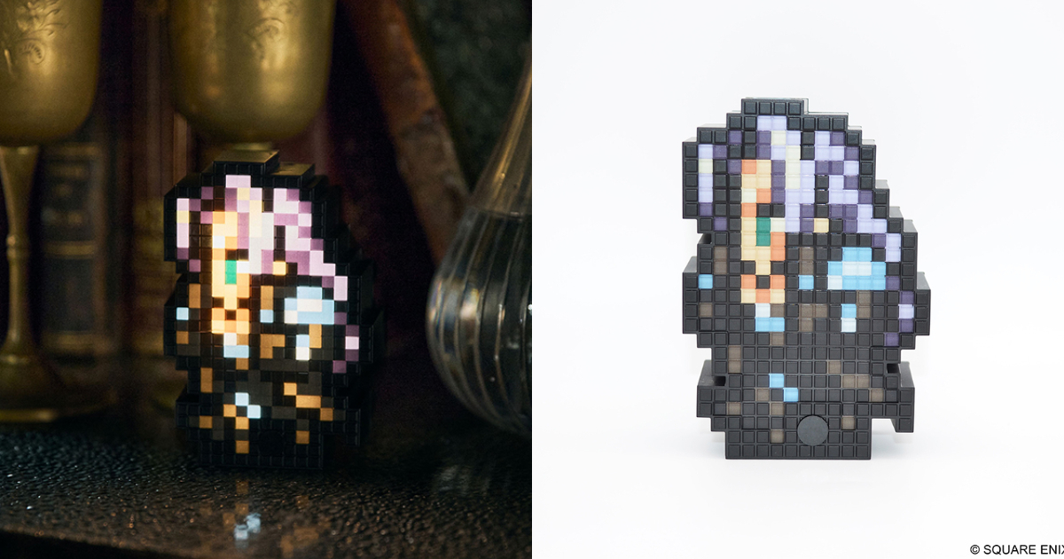 Square Enix《Final Fantasy VII》賽菲羅斯「像素風小夜燈」 經典形象點綴生活樂趣！