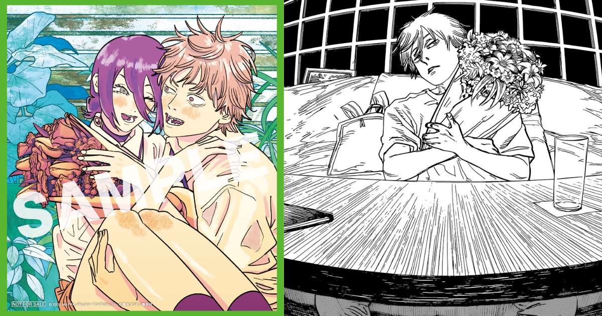 日本《鏈鋸人 蕾潔篇》第二波特典藤本樹繪製色紙風卡片  粉絲狂吐 : 藤本樹比惡魔還惡魔...