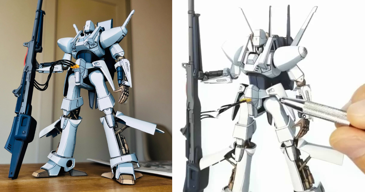 推主靠筆塗塗裝《重戰機艾爾鋼》艾爾鋼組裝模型  動畫風質感讓人目不轉睛！