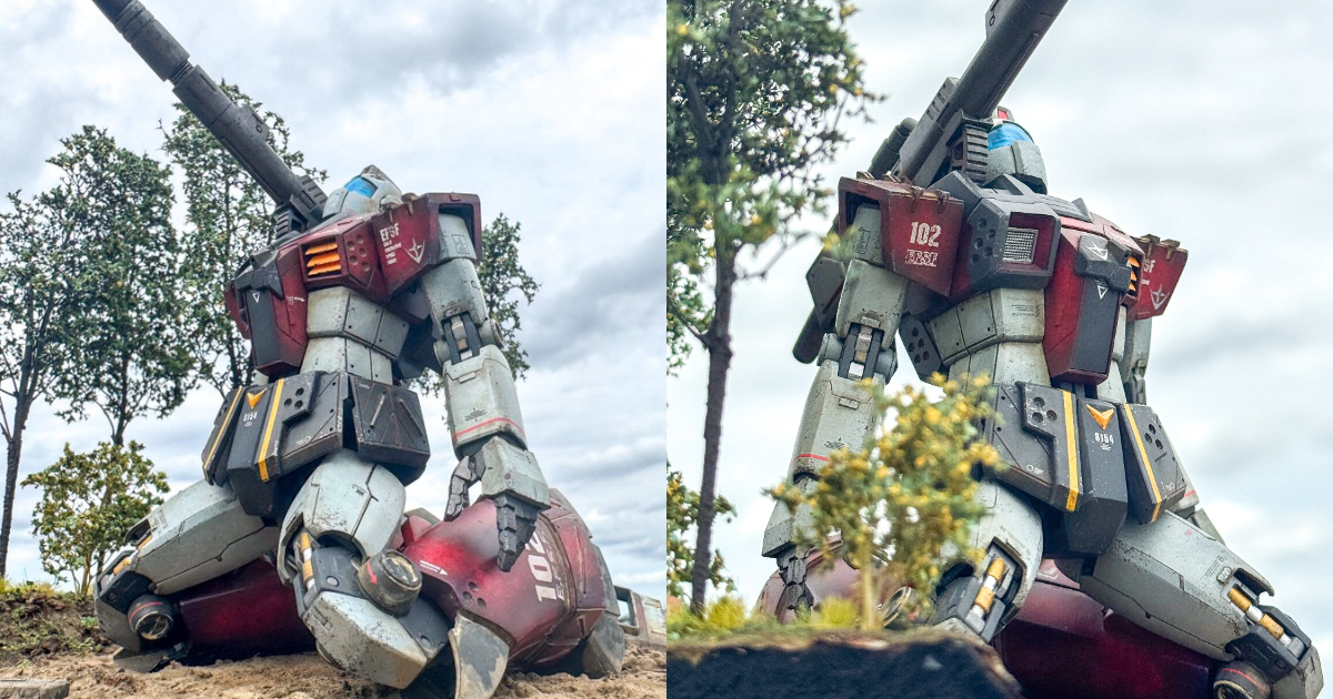 鋼普拉好手打造《機動戰士鋼彈》吉姆加農場景作品 超擬真場景讓人讚嘆製作水準