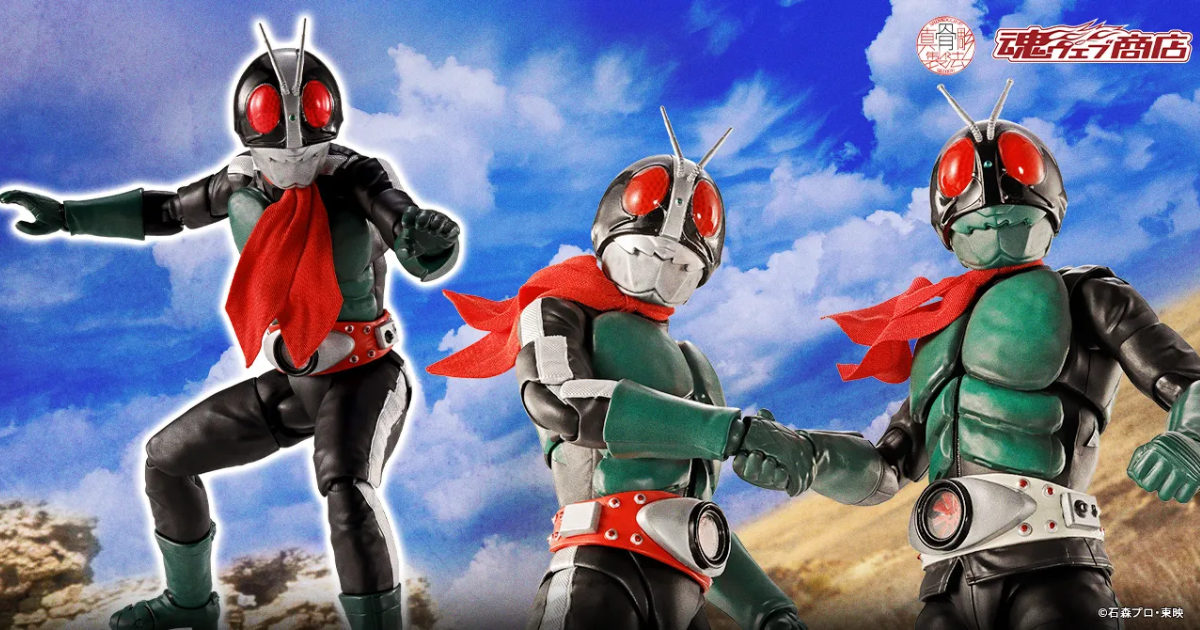 S.H.Figuarts真骨彫製法『假面騎士舊2號（假面騎士對修卡Ver.）』精密造型、靈活可動再現劇中戲服造型！