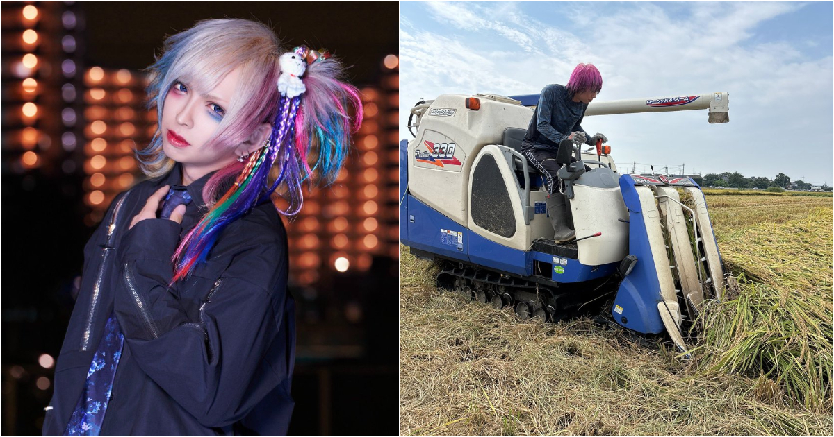 日本視覺系樂團鼓手下台後的真實身份竟是「稻農」引熱議！ 網友讚：想看他在稻田開演唱會