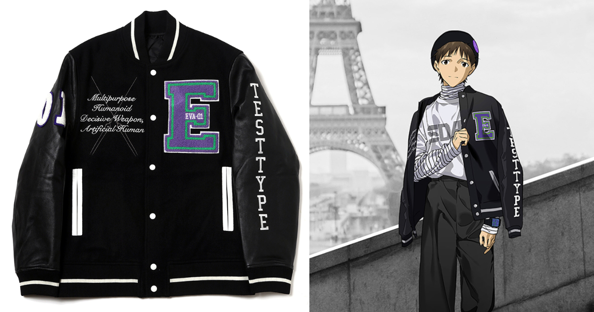RADIO EVA《新世紀福音戰士》初號機羊皮皮袖棒球外套  讓你穿上碇真嗣著用款式！