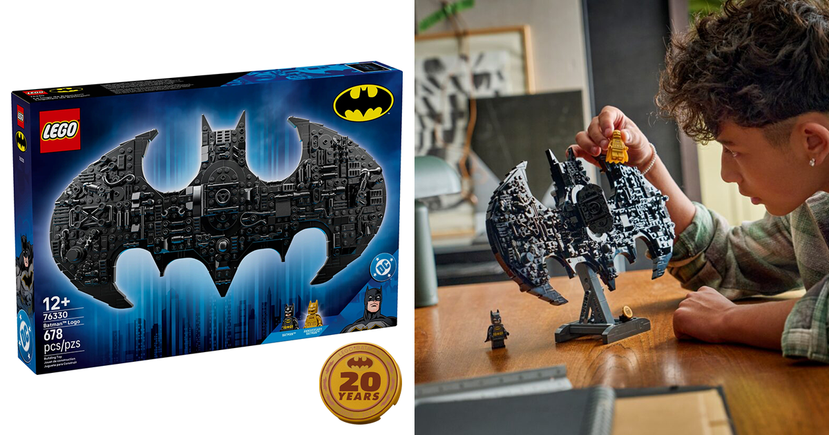 LEGO 76330「蝙蝠俠標誌」豐富角色元素注入、擁有精美表面紋理的磚拼模型！