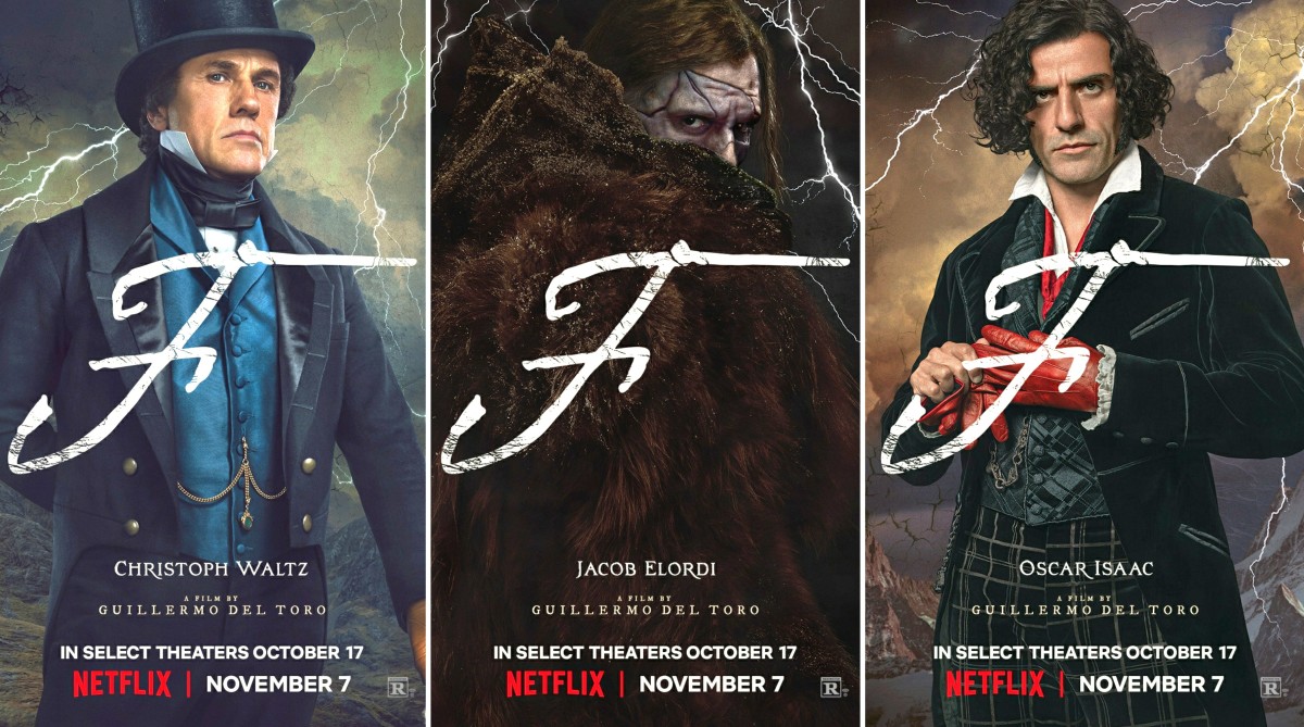 《地獄怪客》金獎大導全新翻拍《科學怪人》多張角色海報公開！Netflix 年末科幻壓軸