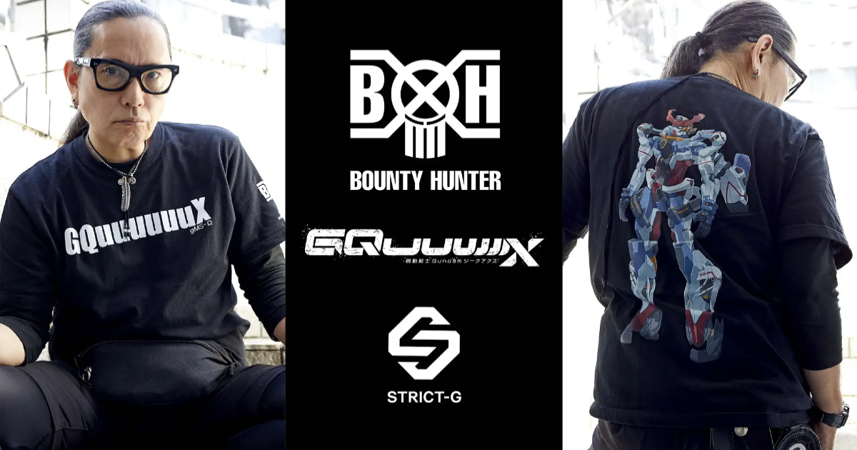 BOUNTY HUNTER ✕ STRICT-G《GQuuuuuuX》聯名T恤 結合原宿潮流OG打造！