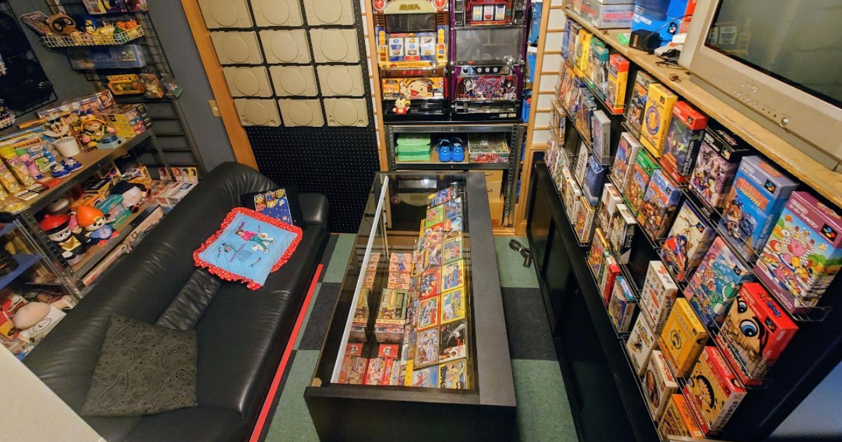 推主把老家改造成「復古電玩店」風格！ 用真實店鋪設備打造出穿越時空的昭和夢幻空間