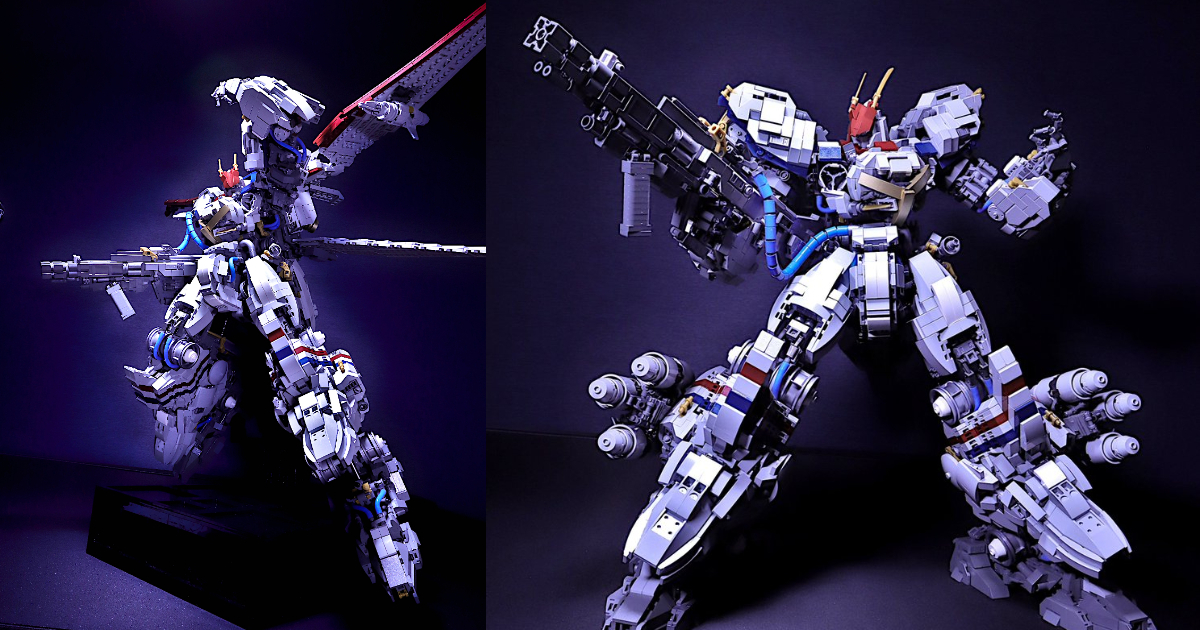 推主用樂高組出《機甲戰記龍騎兵》龍騎兵1號拼裝作品 厚重又充滿力量感展現積木極限！