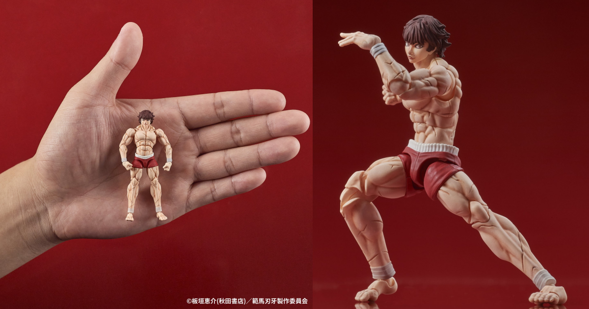 DIGACTION「《範馬刃牙》範馬刃牙」1/24 比例可動人偶，地表最強高中生小比例魄力再現！