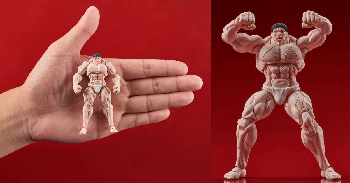 DIGACTION「《範馬刃牙》花山薫」1/24 比例可動人偶，小尺寸都無法削弱的超強存在感！