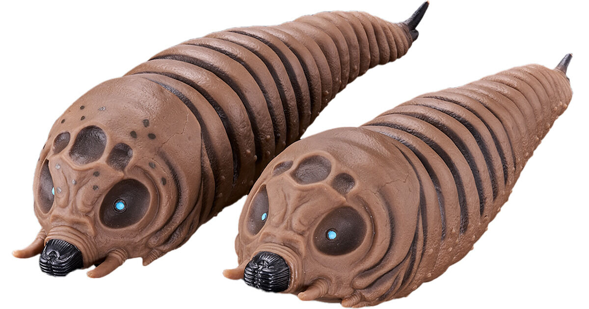 MOVIE MONSTER 怪獸軟膠『東京SOS 摩斯拉幼蟲 (2003) 雙子套組』收錄兩隻可愛雙胞胎！