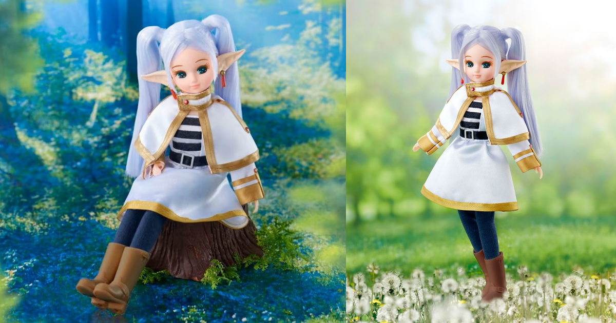 TAKARA TOMY「《葬送的芙莉蓮》x 莉卡娃娃 芙莉蓮」聯名人偶，莉卡變身活了千年的精靈魔法使！