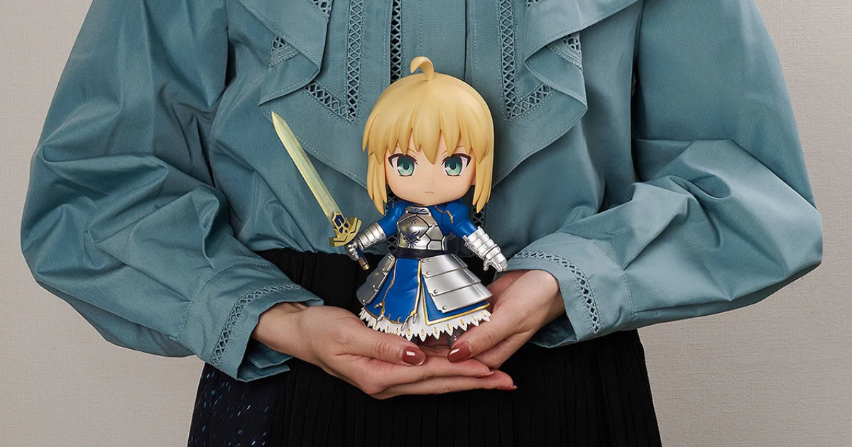 Fate/stay night『黏土人Large Saber』尺寸翻倍、可愛加倍  全高 20 公分 Q 版吾王登場！