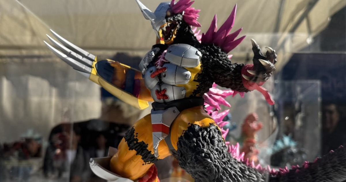 東寶大怪獸系列『哥吉拉✕數碼寶貝 戰鬥暴龍獸：G侵蝕模式』上色樣品展出！