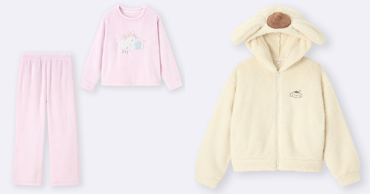 GU ✕三麗鷗「Hello Kitty」&「布丁狗」聯名女童裝服飾 超可愛風格明年1月上市！