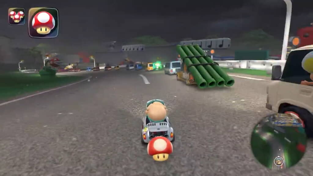 到底誰在妨礙交通！推主在《瑪利歐賽車世界》遇上塞車　其原因讓網友笑翻吐槽！