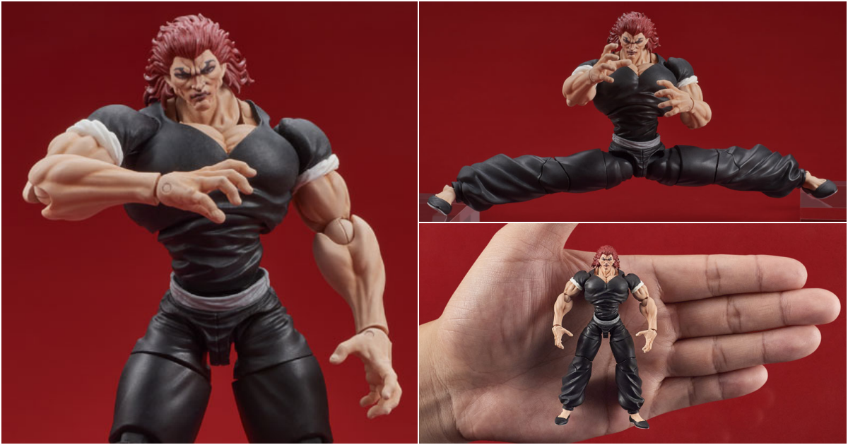 範馬刃牙『DIGACTION 範馬勇次郎』1/24 比例可動人偶 8公分再現地表最強生物的誇張筋肉！