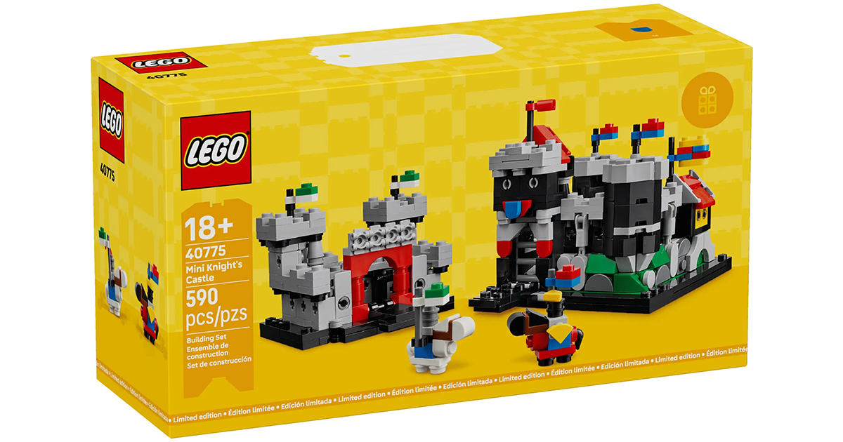 LEGO 40775「迷你騎士城堡」滿額禮盒組發表！令人懷念的老城堡以迷你版本再登場